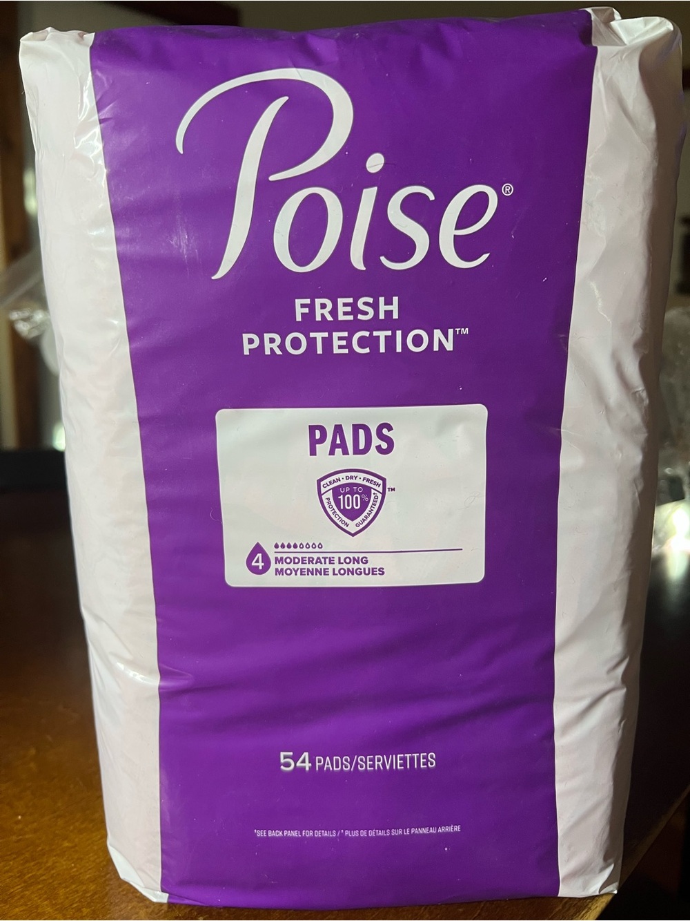 NEW 54 Poise Pads #4 Moderate Long